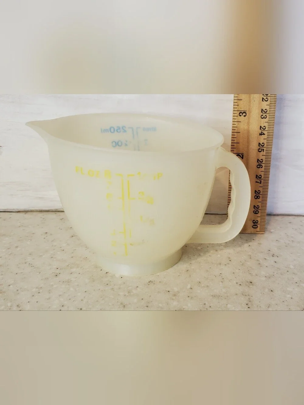 Vintage Tupperware Mini 1 Cup 250mL Measuring Cup Plastic Travel RV Camper